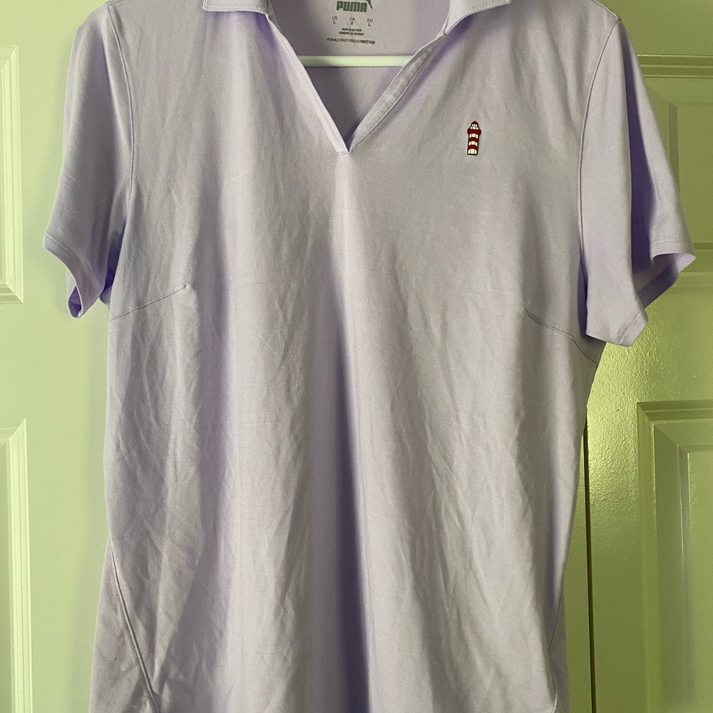 Harbour Town Puma Women’s Lavender Polo Shirt, Size Large